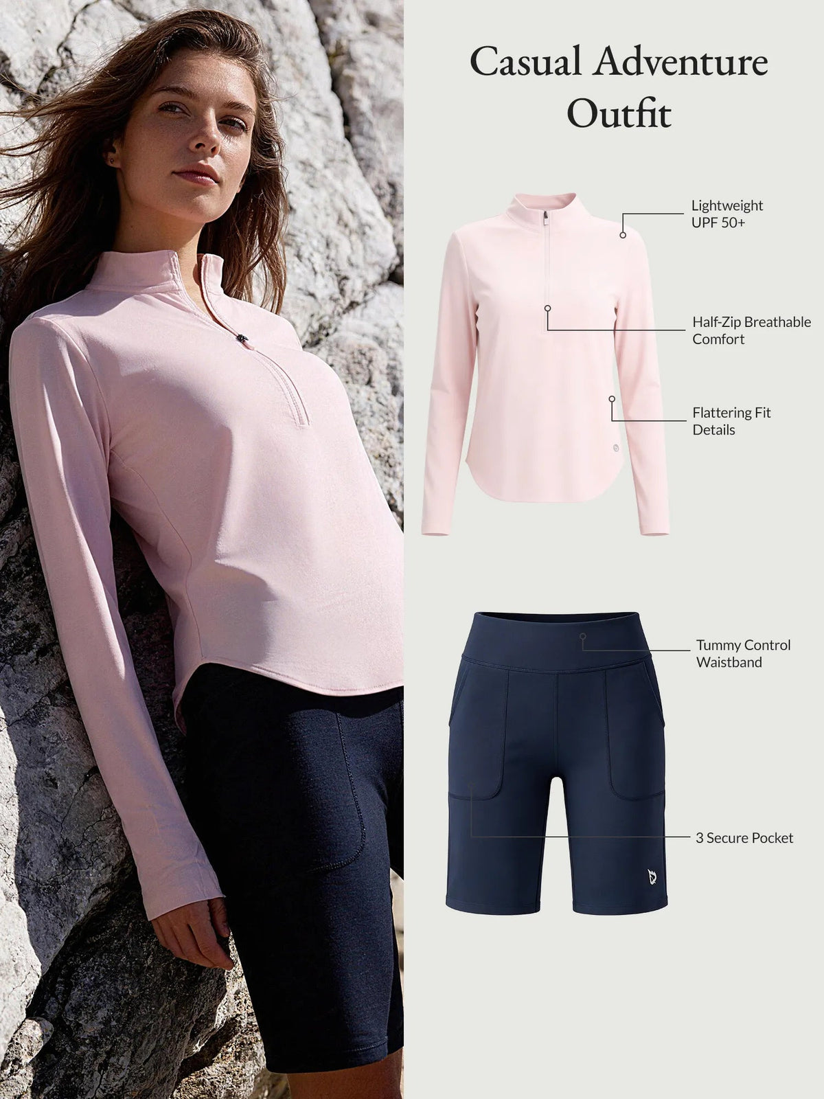 Pink Jacket + Navy Short