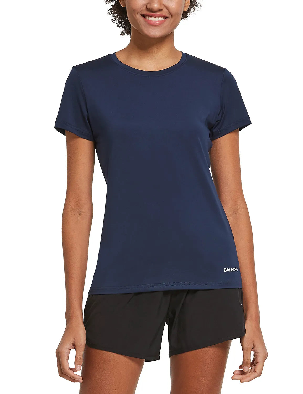 White Shirt + Navy Short