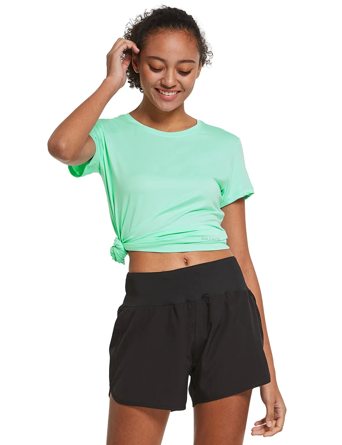 White Shirt + Navy Short