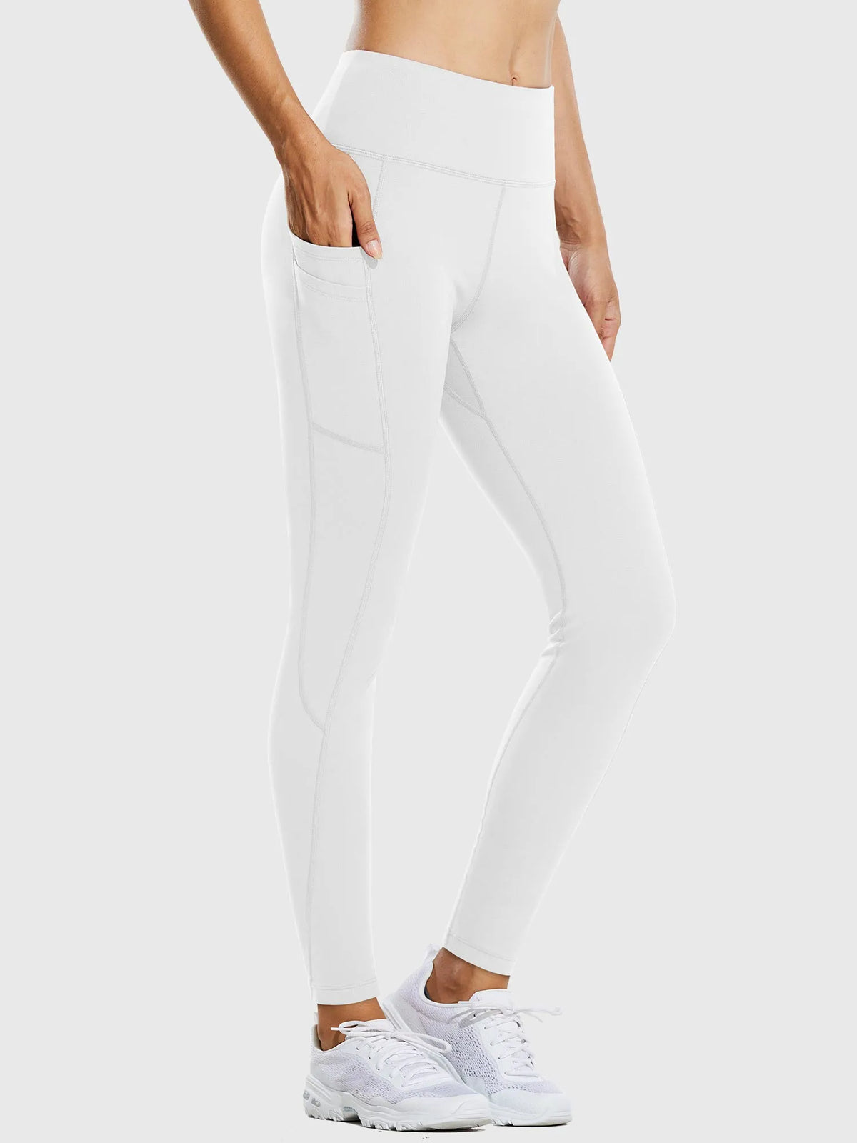 White Base + Black Legging + Green Vest