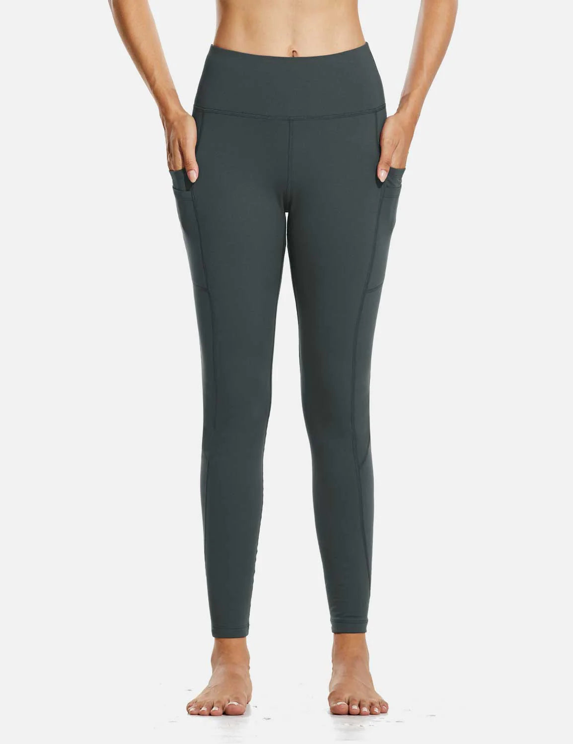 White Base + Black Legging + Green Vest