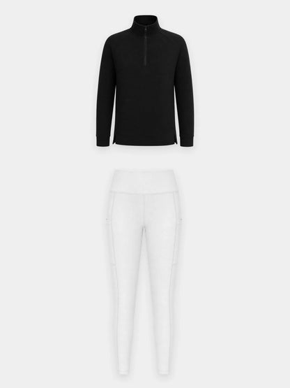 Anthracite Pullover + Star White Legging