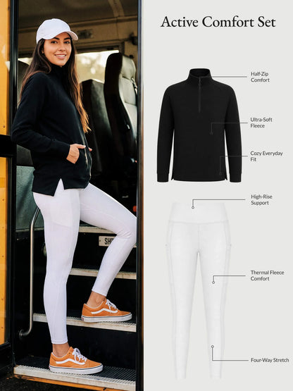 Anthracite Pullover + Star White Legging