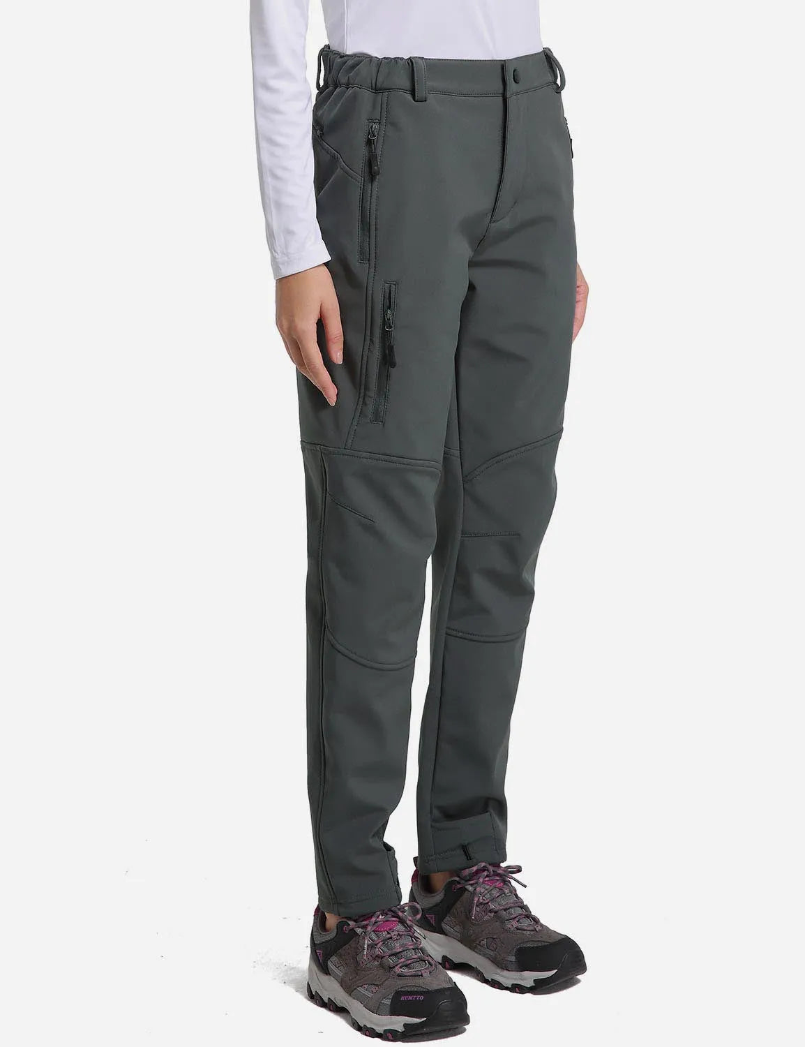 White Base + Light Purple Jacket + Black Pants