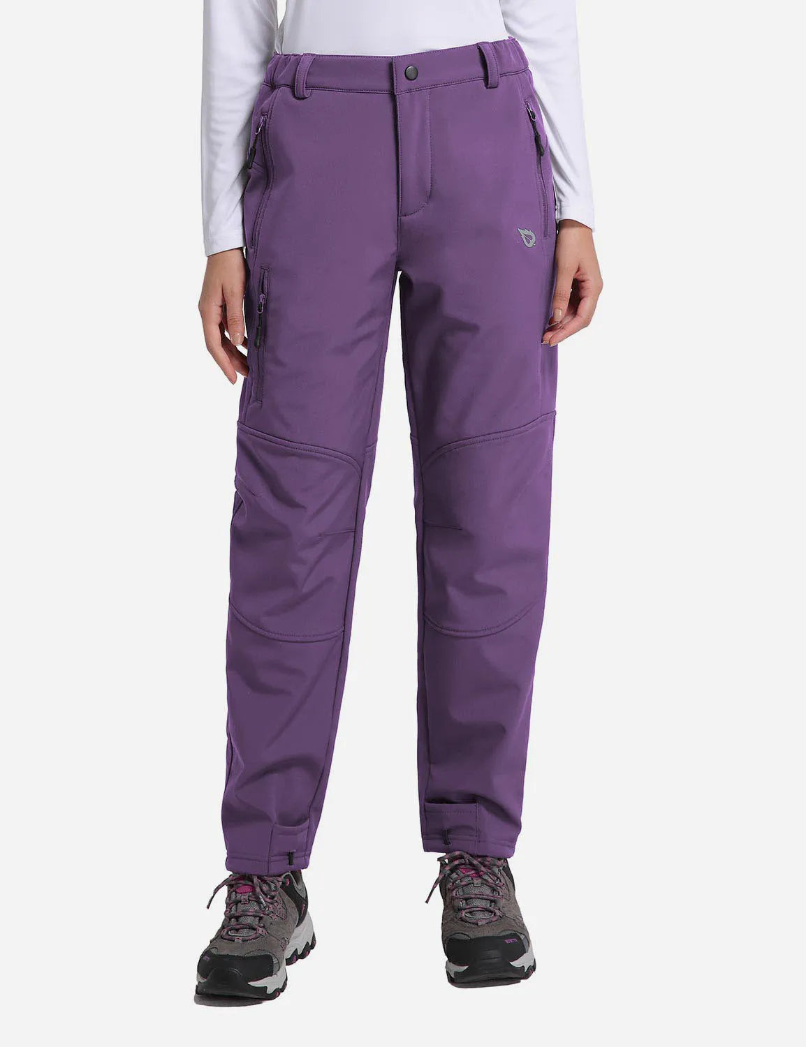 White Base + Light Purple Jacket + Black Pants