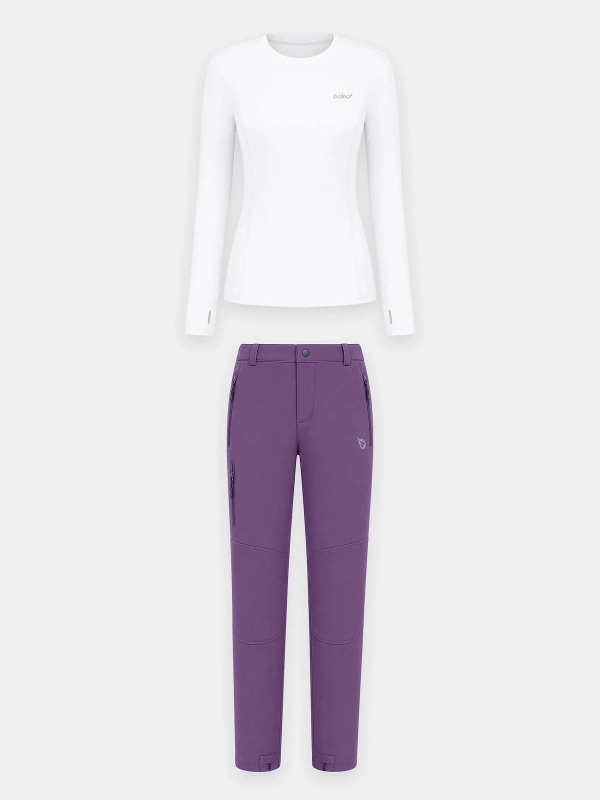 White Base + Purple Pants