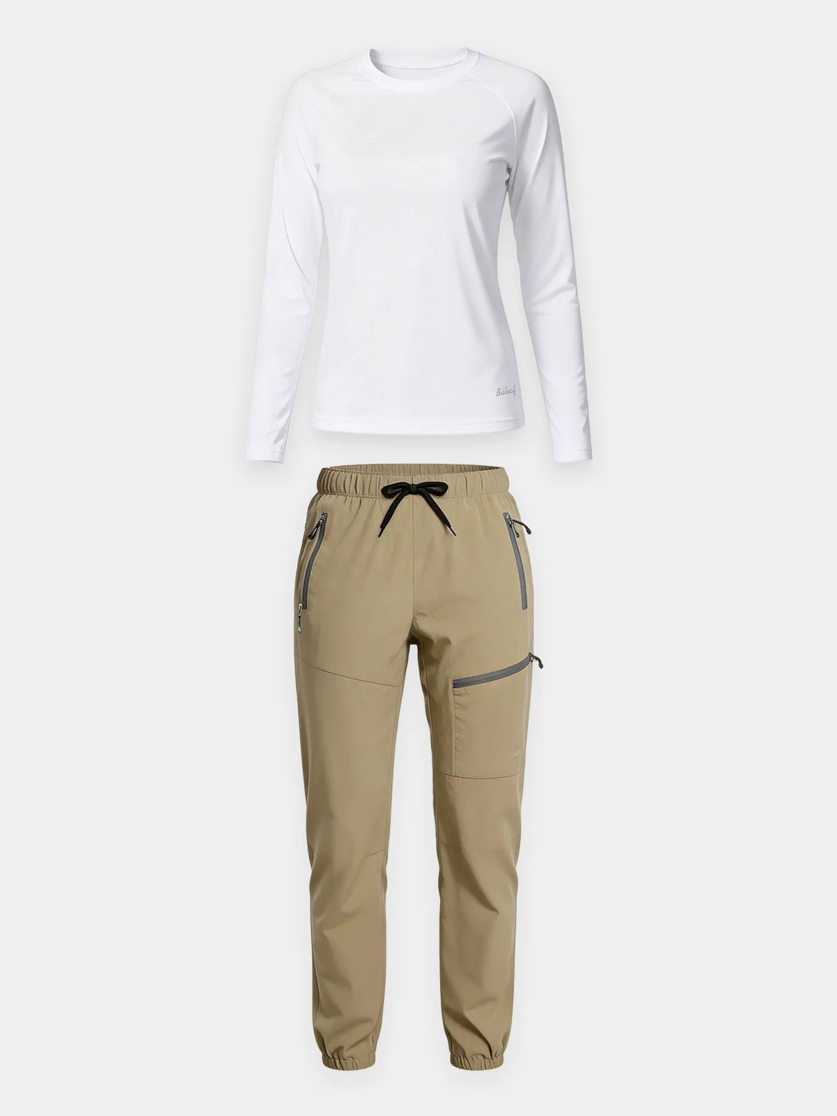 White Shirt + Suntan Pant