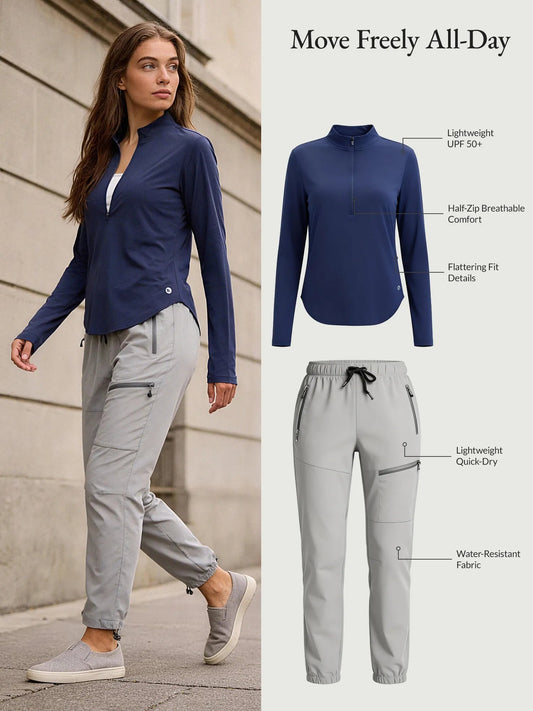 Estate Blue Shirt + Light Gray Pant