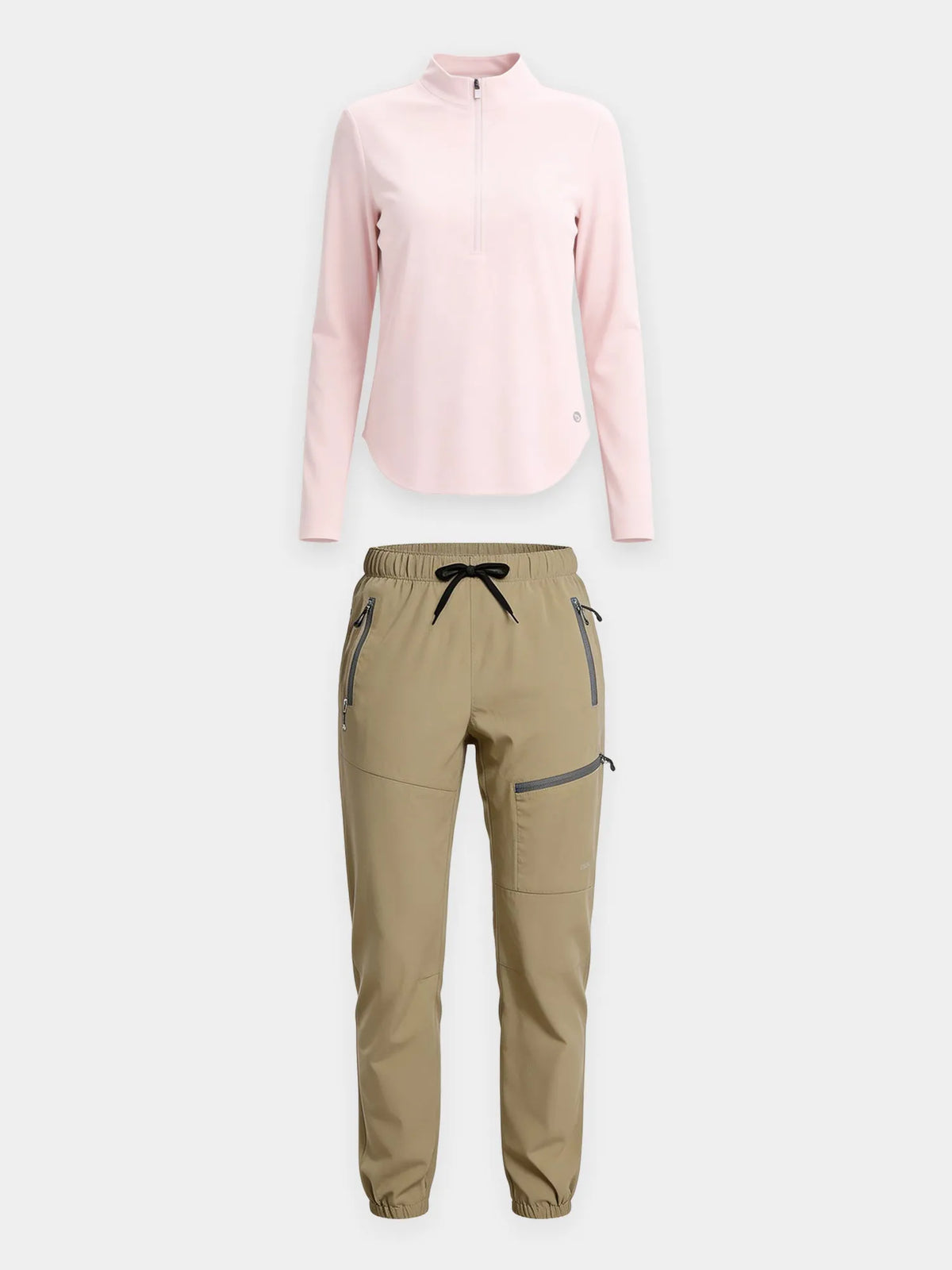 Pink Dogwood Shirt + Suntan Pant
