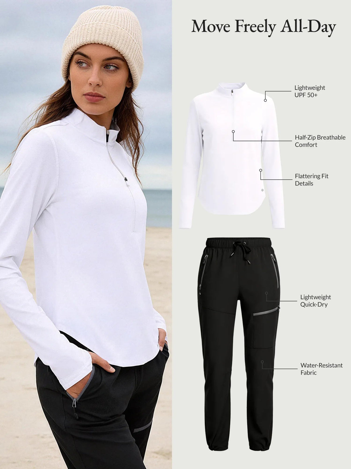 White Shirt + Black Pant