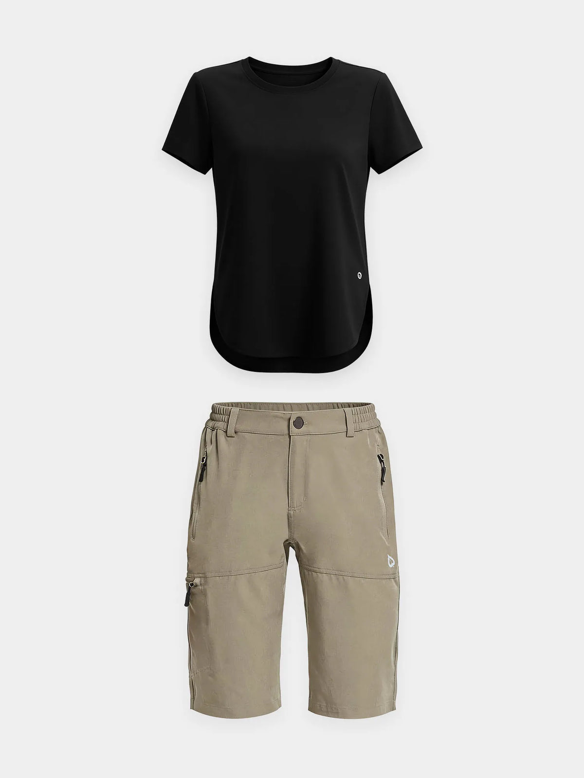 Navy Shirt + Dark Gray Short