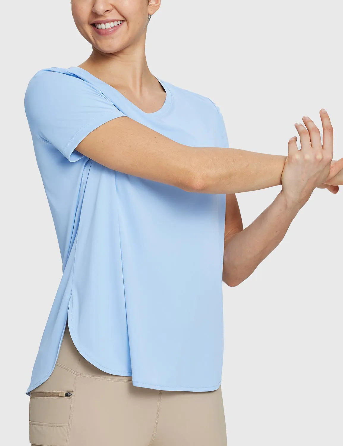 White Shirt + Black Short + Blue Jacket