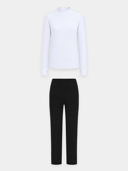 White Base + Black Pants