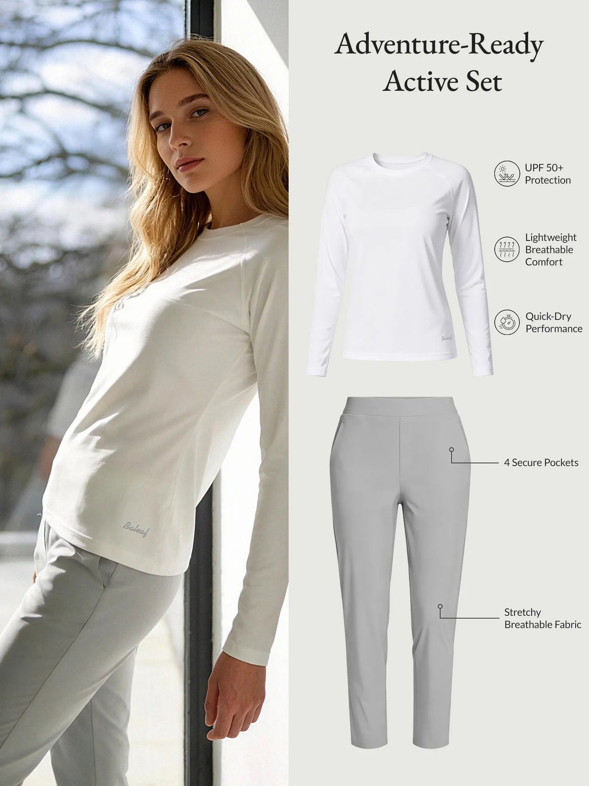 White Shirt + Light Gray Pant