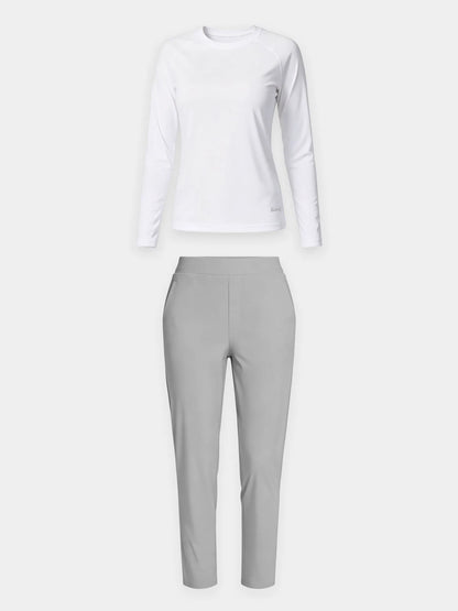 Black Shirt + Khaki Pant