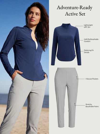 Estate Blue Shirt + Light Gray Pant