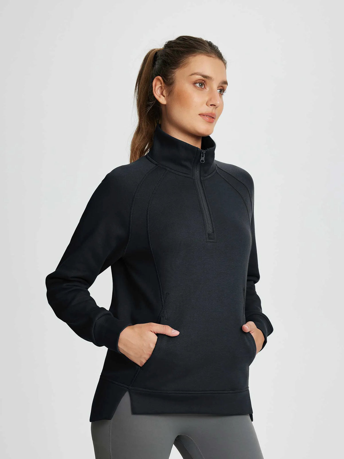 Anthracite Pullover + Heather Light Gray Joggers