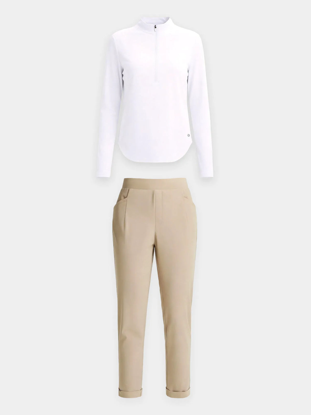 Estate Blue Shirt + Light Gray Pants