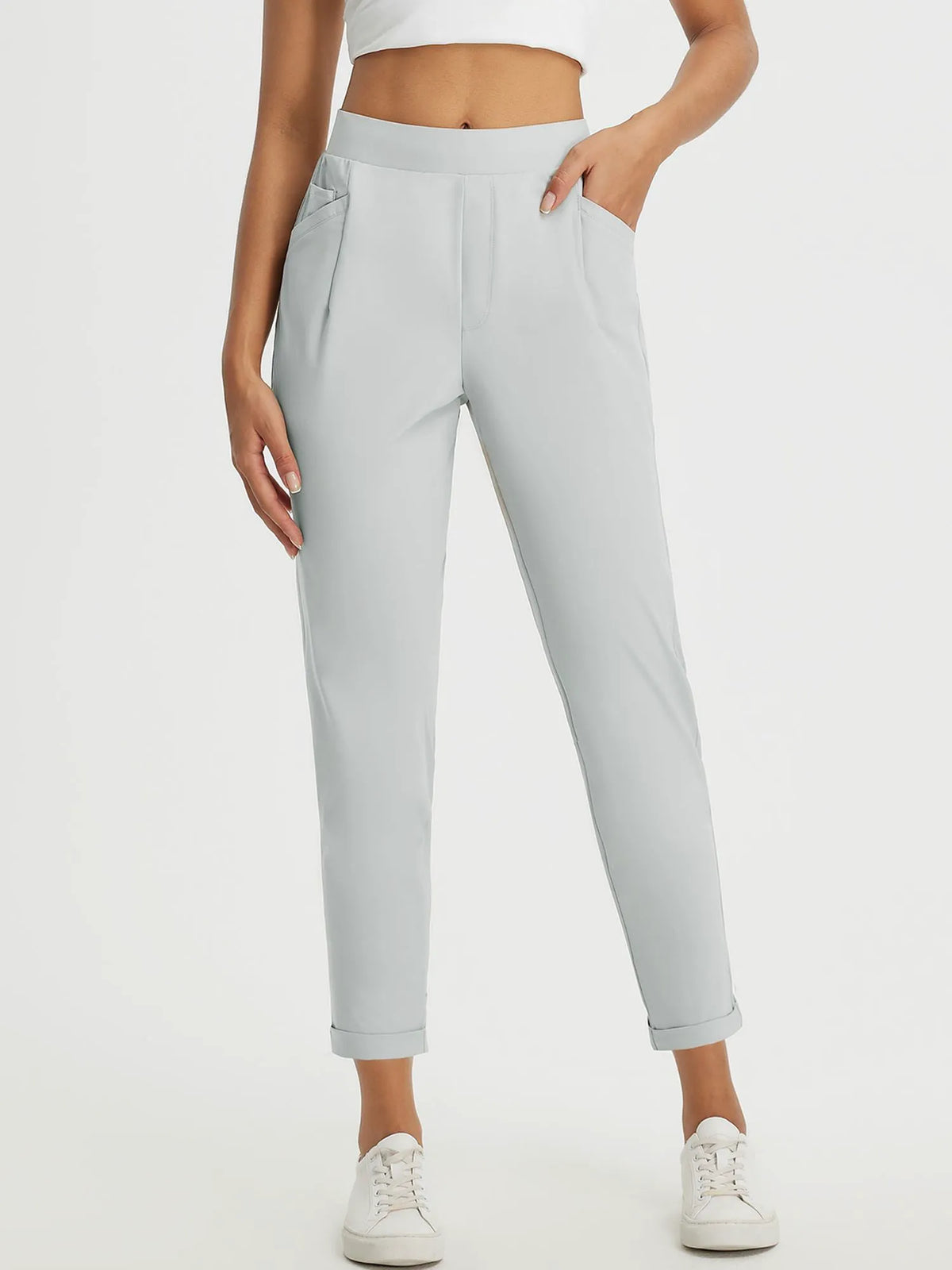 Estate Blue Shirt + Light Gray Pants