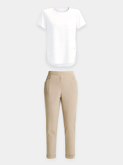 Navy Shirt + Black Pant