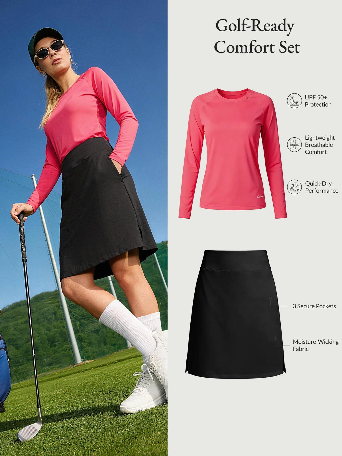Rouge Red Shirt + Black Skirt
