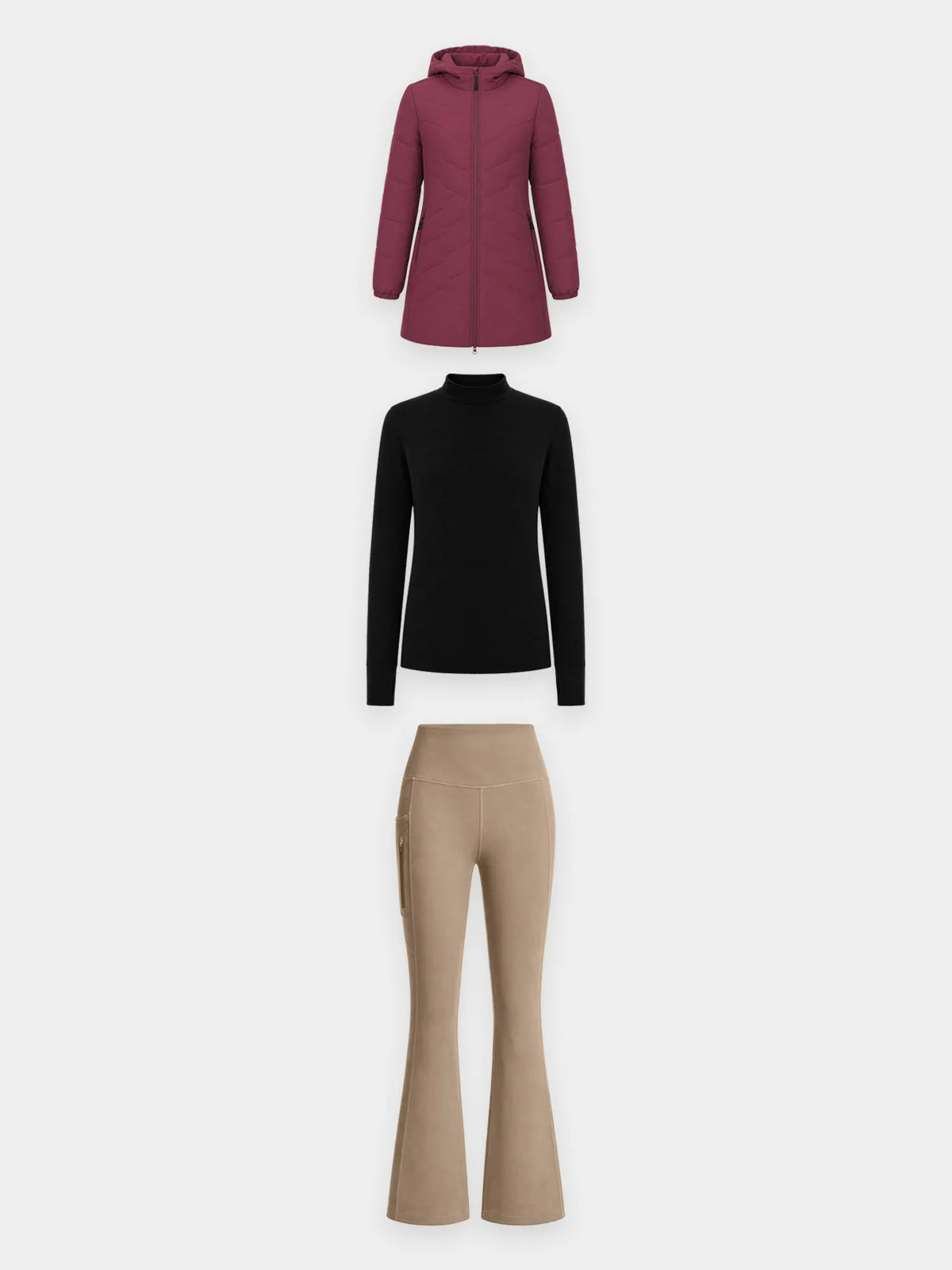 White Base + Estate Blue Pants + Black Jacket