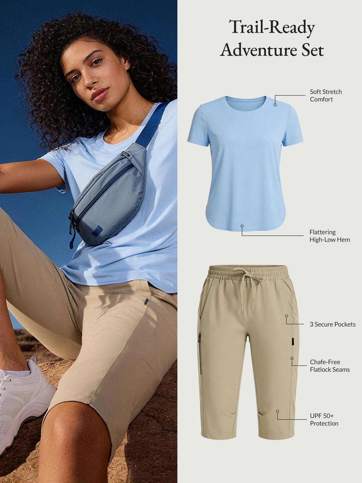Kentucky Blue Shirt + Doeskin Capris