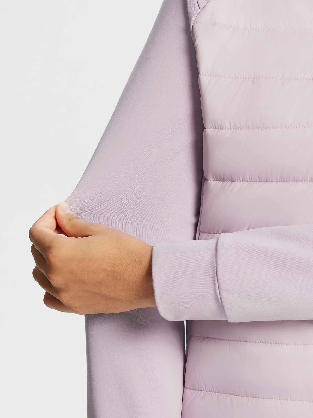 White Base + Light Purple Jacket + Black Pants